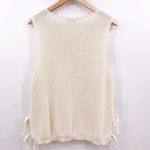 Madewell Side Tie Sweater Tank XL - Picture 6 of 7
